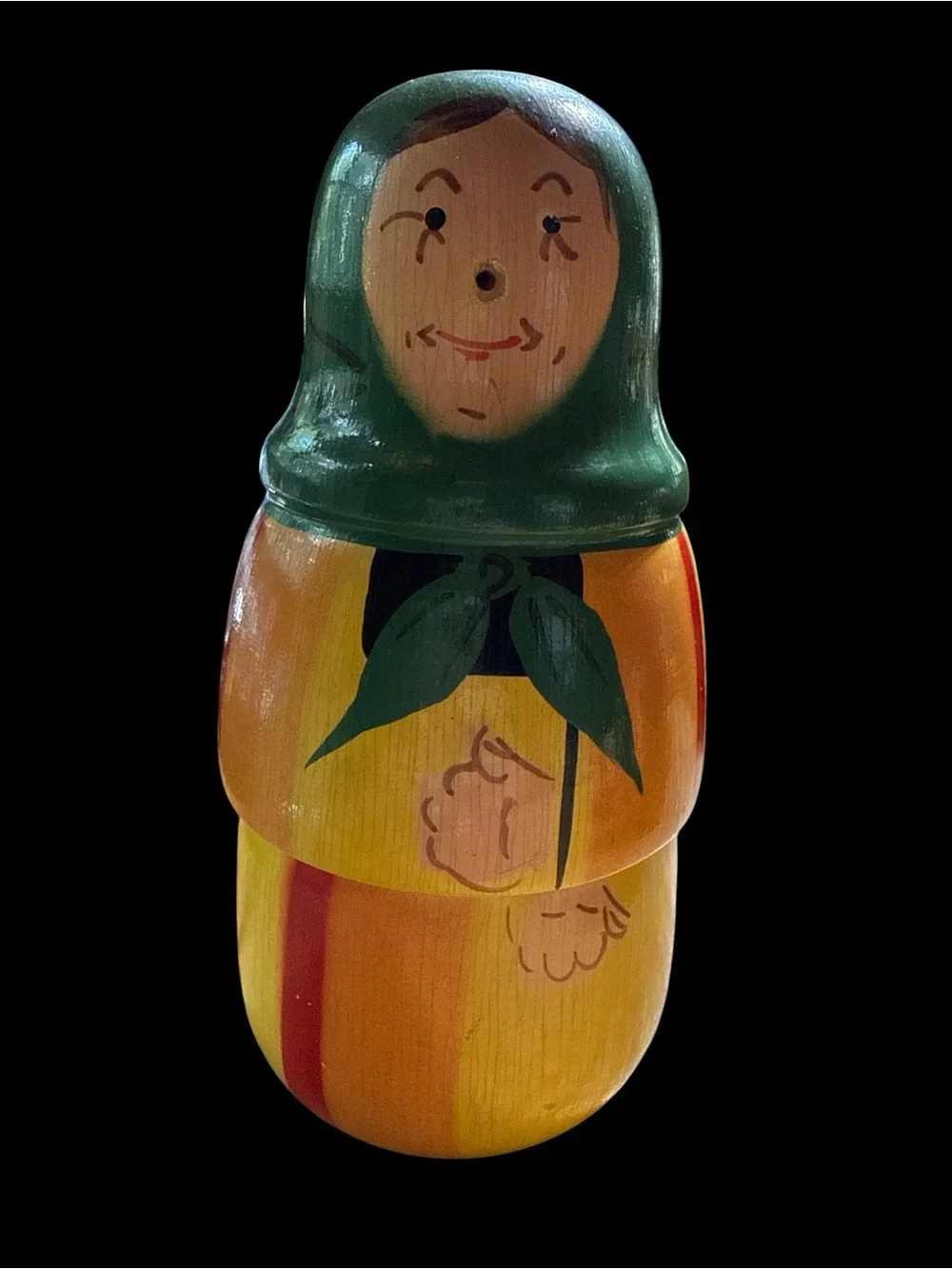 Vintage Babushka Polish Russian Nesting Dolls